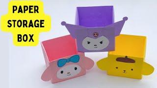 How To Make Easy Paper Storage Box For Kids /Nursery Craft Ideas / Paper Craft Easy /KIDS crafts