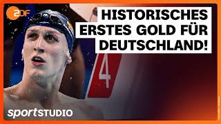 Lukas Märtens holt Gold über 400 m Freistil | Olympia Paris 2024 | sportstudio
