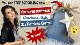 You’ll Want To Make These *HIGH END* Americana Style 4th of July Crafts | DIY Patriotic Crafts 2024
