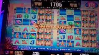 More Pearls Slot Machine Bonus - 15 Free Spins with 4 Sets of Reels - BIG WIN