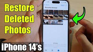 iPhone 14's/14 Pro Max: How to Restore Deleted Photos