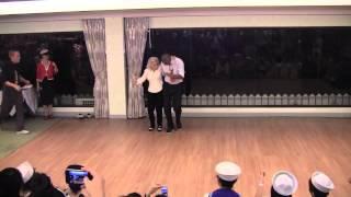 Men line up to dance with 90 year old on her birthday!