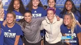 Megan Rapinoe & Alex Morgan hang out with Santa Barbara Soccer Club