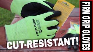 CUT RESISTANT WORK GLOVES- FIRM GRIP GLOVES PUT TO THE TEST!