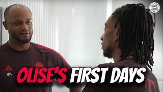 Michael Olise's first days at FC Bayern! | Race against Davies, dressing room seat & more