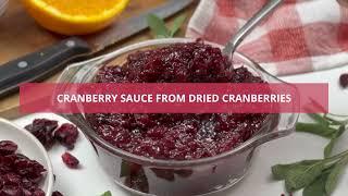 Cranberry Sauce From Dried Cranberries