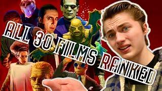 Ranking All 30 UNIVERSAL MONSTERS Movies!