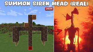 How to Summon SIREN HEAD in Minecraft ( All Editions ) 101% Working