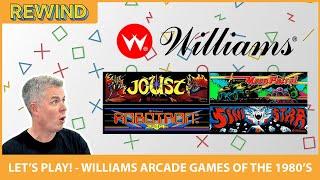 AWS REWIND - Let's Play! - Williams Arcade Games From the 1980's