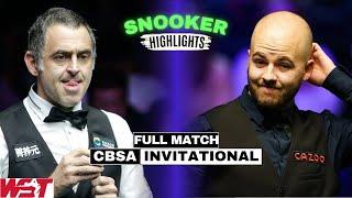Ronnie O'Sullivan vs Luca Brecel Exhibition Match | CBSA Invitational Snooker Highlights 