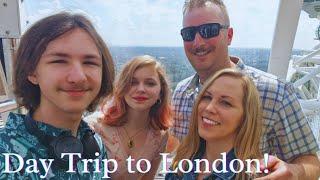 Americans EXPLORING LONDON | Tourists - Trains - Columbia Flower Market (VLOG)