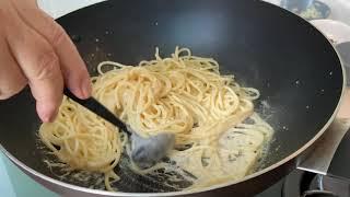 Spaghetti Carbonara with Millac Gold