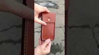 Чехол для айфона из кожи. Case for phone