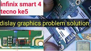 tecno ke5, infinix smart4 4c display graphics problem #spark go2020 #tecno #infinix  #lcd_graphics