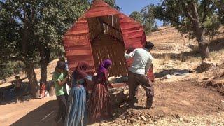 Bringing the wooden house to the new mountain with Joseph and the butterfly