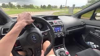 2021 Subaru WRX STI POV Driving (with TOMEI) | rainy weather