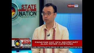 SONA: Panayam kay DFA Secretary Alan Peter Cayetano