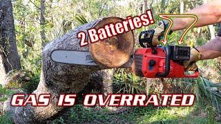 Leaving GAS Behind! Milwaukee Dual Battery 20" M18 FUEL 2-SPEED Chainsaw