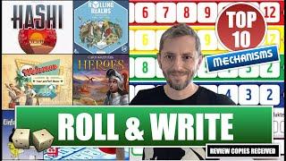 How to design a ROLL & WRITE board game *Top 10 Mechanisms*