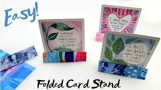 Easy Folded Paper Card Stand