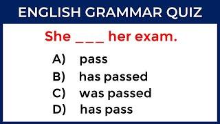 Mixed English Grammar Quiz: CAN YOU SCORE 35/35? #challenge 112