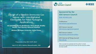 Design of a Flexible Ammonia Gas Sensor with Interdigitated Electrodes for Food Packaging