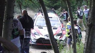 Tänak mistake  - Photographers almost hit! (Neste Rally Finland 2018 Shakedown)