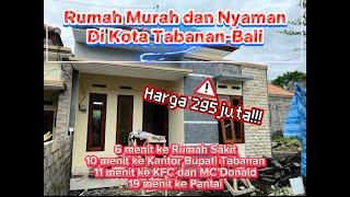 Dijual Rumah Termurah di Kota Tabanan Bali, Hanya 295juta! Terima Finishing+Sertifikat Hak Milik