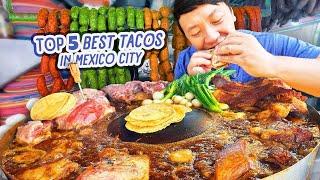 Top 5 BEST STREET TACOS in Mexico City! ULTIMATE “Steamed Tacos” & Hidden Gems