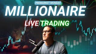 LIVE Trading w/t MILLIONAIRE Roland Wolf | Premarket Monday