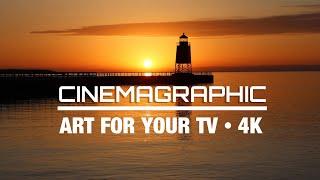 Lake Michigan Sunset | Cinemagraphic Art For Your TV | 4Hr 4K