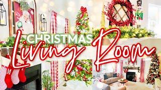 2023 Christmas Living Room Decorating | TRADITITONAL, COZY, CHIRISTMAS DECOR IDEAS