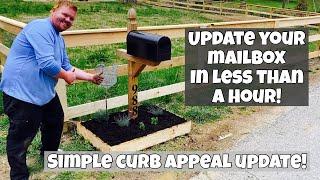 Simple Mailbox Update! Family Flower Bed Build!