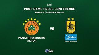 Panathinaikos BC AKTOR – Aris Midea | Post-Game Press Conference | Stoiximan GBL – R11