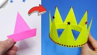 Origami CROWN | Paper crafts | How to make a paper crown