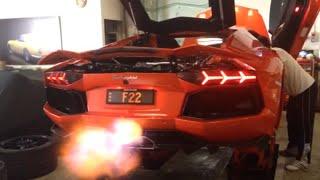 Lamborghini Aventador - Fire Flame Spitter - EPIC