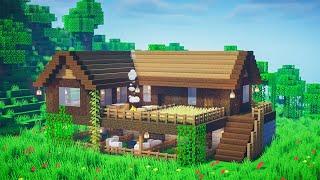 Minecraft: How To Build a Large Wooden Survival House  / Tutorial