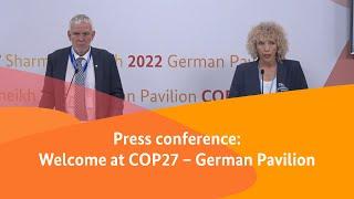 Press Conference | Welcome at COP27 – German Pavilion