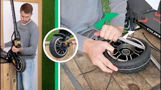 TUTO Dualtron Mini ROUE AVANT - Comment changer le pneu et la chambre à air ? Trottinette Minimotors