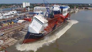 Ship launch NORDANA STAR | Ferus Smit, Leer | Stapellauf / Tewaterlating