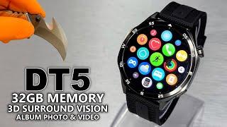 DT5 Sport SmartWatch 2024 - 32GB Memory Full Unboxing & Review - ASMR