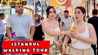  Istanbul Karaköy Grand bazaar Eminönü Spice bazaar Fatih Blue Mosque WALKING TOUR 4K