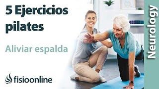 5 Ejercicios de PILATES para ALIVIAR el dolor de ESPALDA