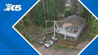 Lake Stevens, surrounding areas assess damage from bomb cyclone