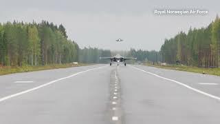 F-35A fighter jets land on highway in a world first