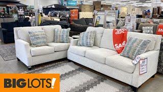 BIG LOTS SHOP WITH ME FURNITURE SOFAS COUCHES ARMCHAIRS COFFEE TABLES SHOPPING STORE WALK THROUGH