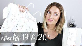 Twin Pregnancy Vlog Weeks 19 + 20: Baby Clothes, Journals, Kicks | Kendra Atkins