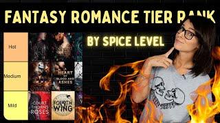 Spicy Fantasy Romance Tier Rank (2023) // Tier Ranking 20+ Fantasy Romance Books by Spice Level