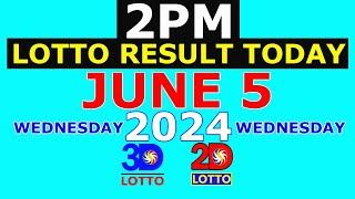 Lotto Result Today 2pm June 5 2024 (PCSO)