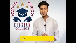 Muhammad Hamza Practising English at Elysian College